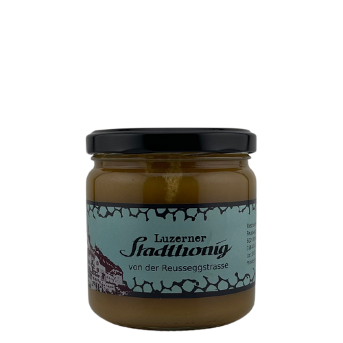Köstlicher Luzerner Stadthonig 500g im Glas.